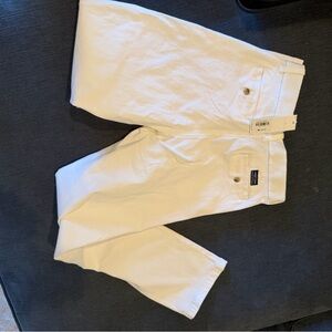 Janie and Jack White Pants with Gold Button